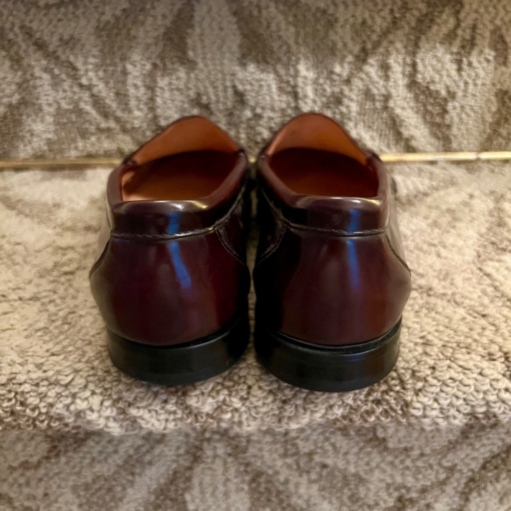 EUC Mens Bass Harrison Mahogany Tassel Slip On Loafers Shoes Size 11D 11 D - Picture 4 of 7
